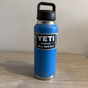 YETI Rambler 46 oz with Chug Cap Big Wave Blue LTD Edition NEW